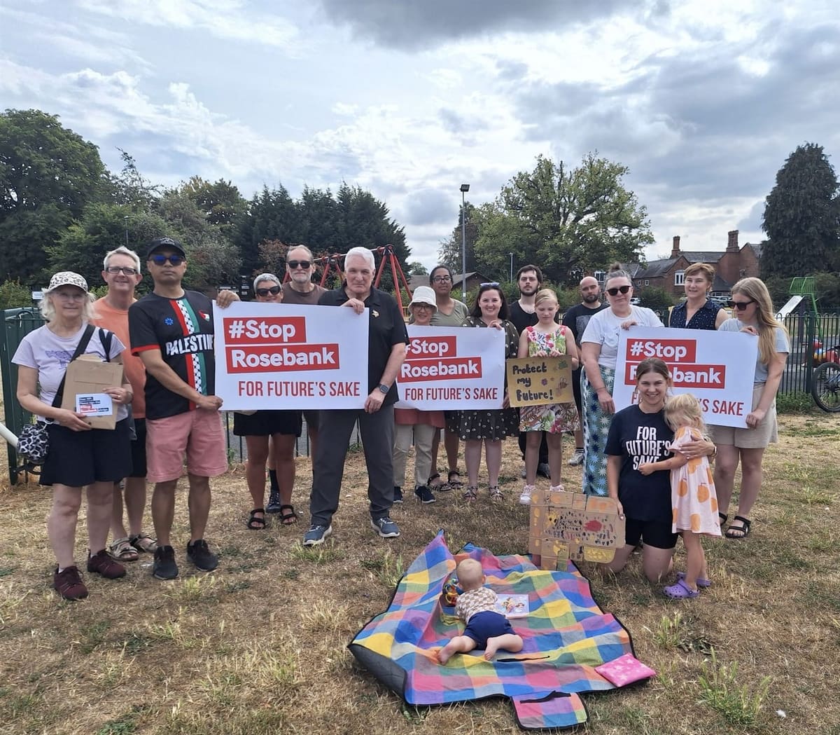 Nantwich families call on Connor Naismith MP to stop Rosebank oilfield — Crewe news photo (Parents for Future Cheshire)