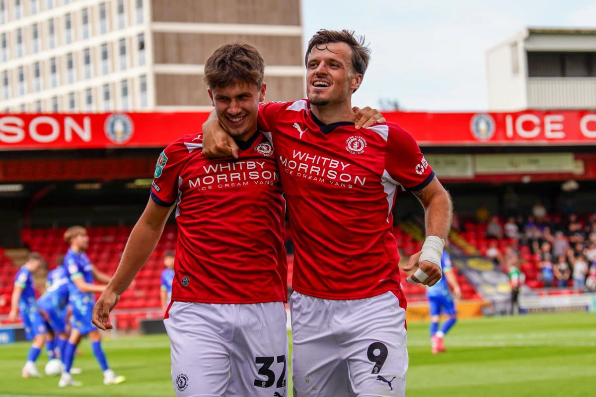 Crewe Alexandra Beat Accrington Stanley 2-1 in Carabao Cup — Crewe news photo (Crewe Alexandra FC)