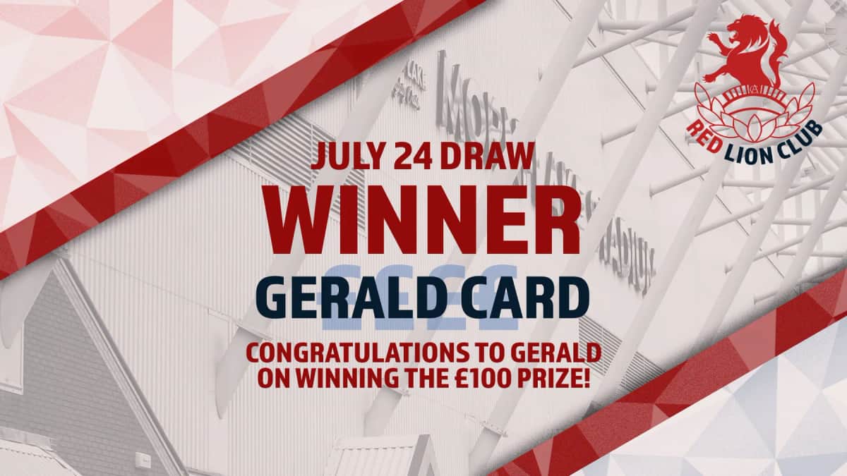 Gerald Card Wins Crewe Alexandra Red Lion Club Draw — Crewe news photo