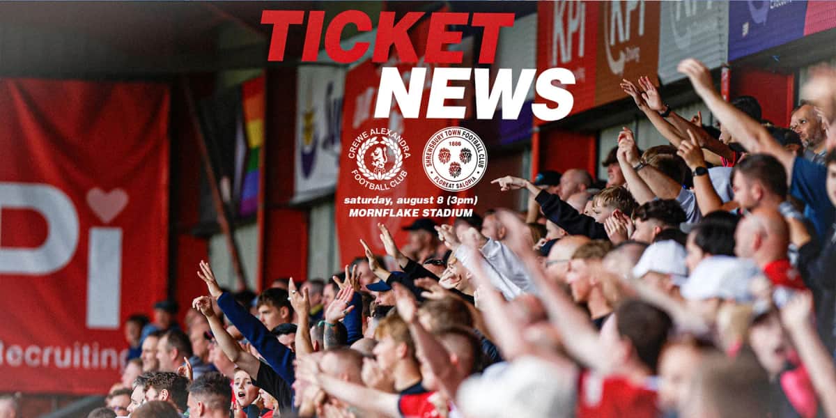 Tickets | Back the Alex this weekend! — Crewe news photo