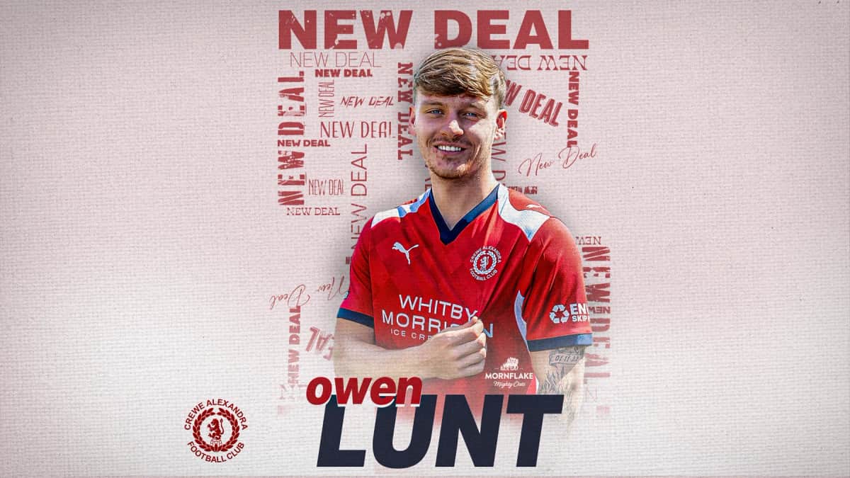 Contract | Lunt lands two-year deal — Crewe news photo