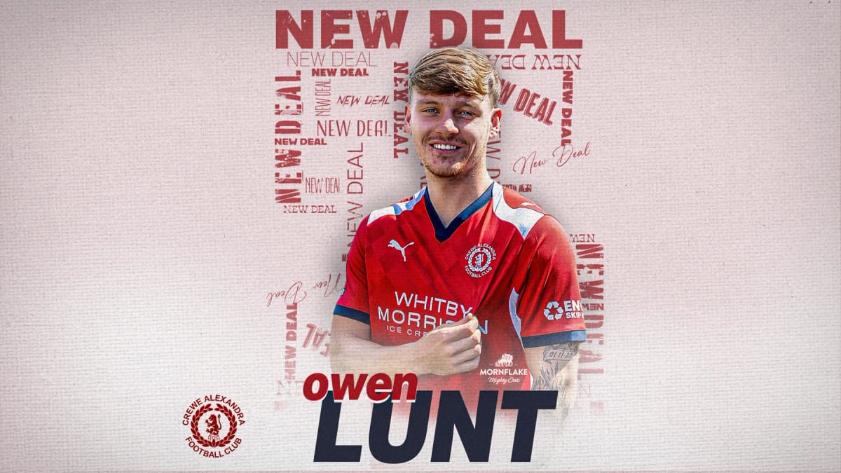 Contract | Lunt lands two-year deal — Crewe news photo (Crewe Alexandra FC)
