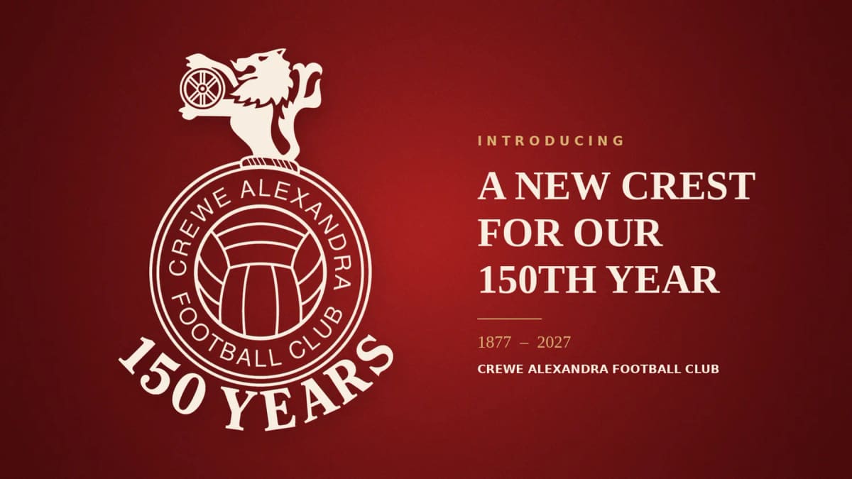 Crewe Alexandra FC Approves Retro Badge for 150th Anniversary Season — Crewe news photo (Crewe Alexandra FC)