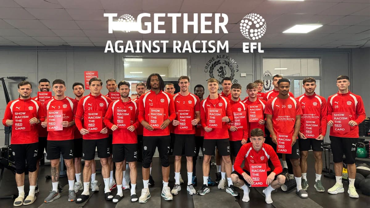 Crewe Alexandra Backs EFL's Together Against Racism Campaign — Crewe news photo (Crewe Alexandra FC)