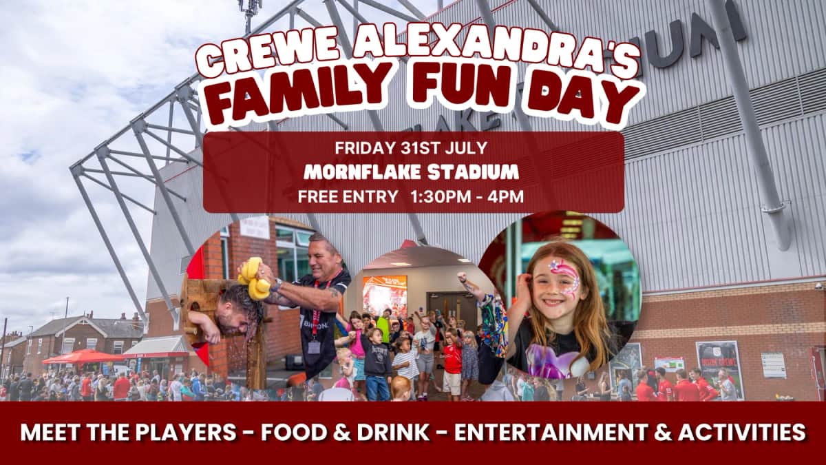Crewe Alexandra Family Fun Day at Mornflake Stadium — Crewe news photo