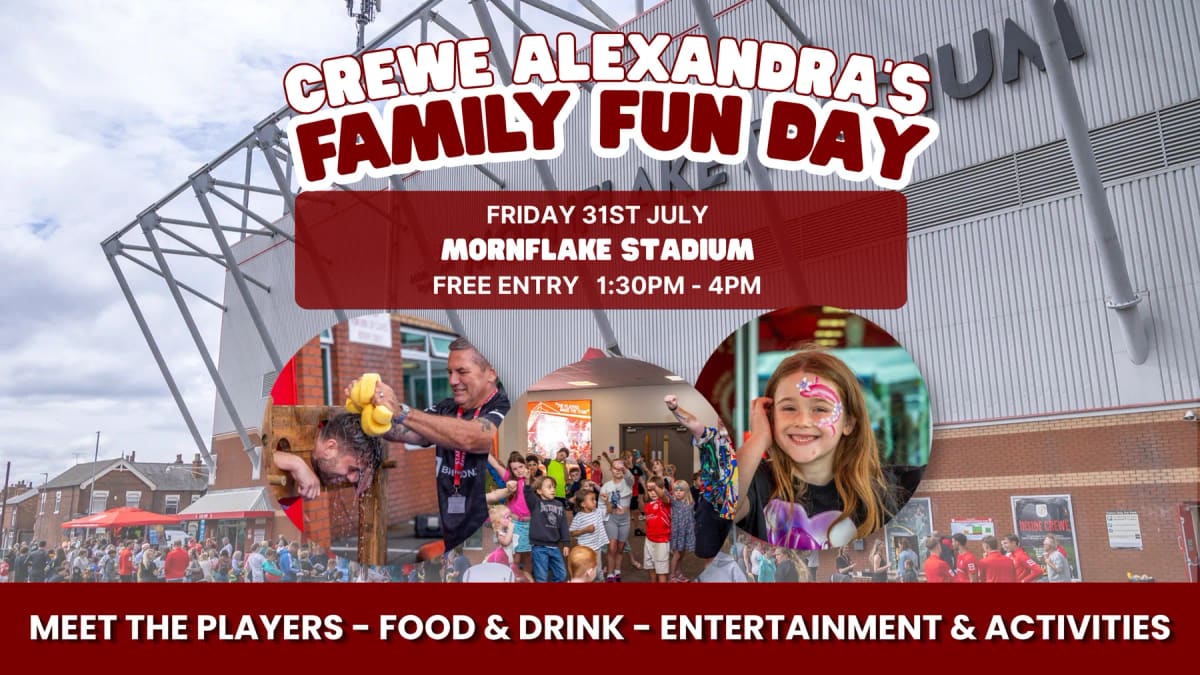 Crewe Alexandra Family Fun Day at Mornflake Stadium — Crewe news photo (Crewe Alexandra FC)