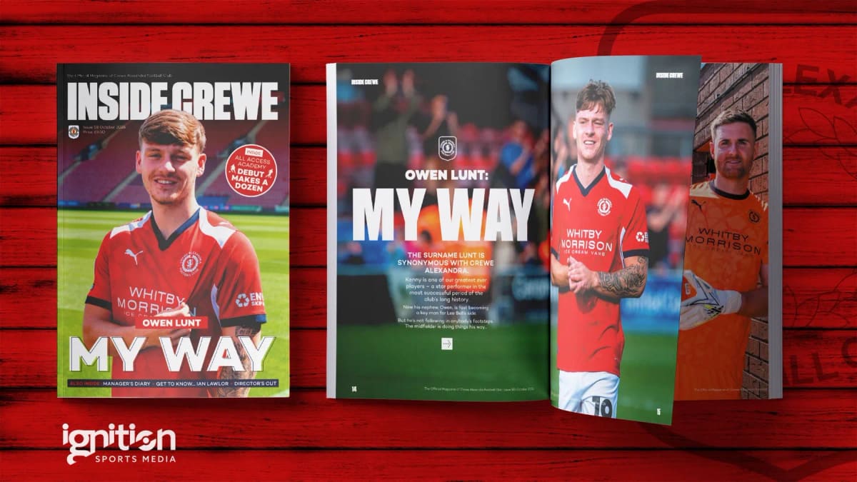 Crewe Alexandra's Inside Crewe Issue 58 Out Now — Crewe news photo (Crewe Alexandra FC)