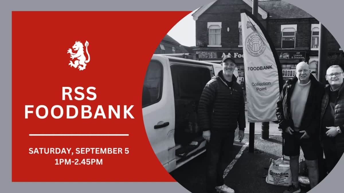 Foodbank | RSS collection before York City fixture — Crewe news photo