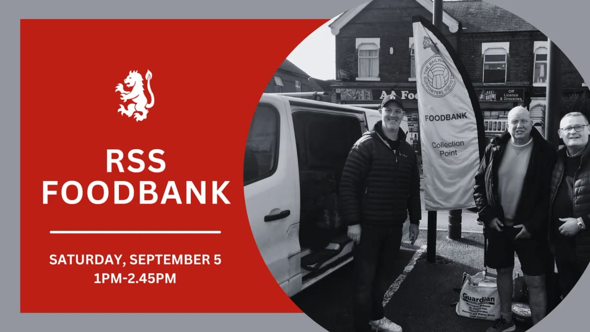Foodbank | RSS collection before York City fixture — Crewe news photo (Crewe Alexandra FC)