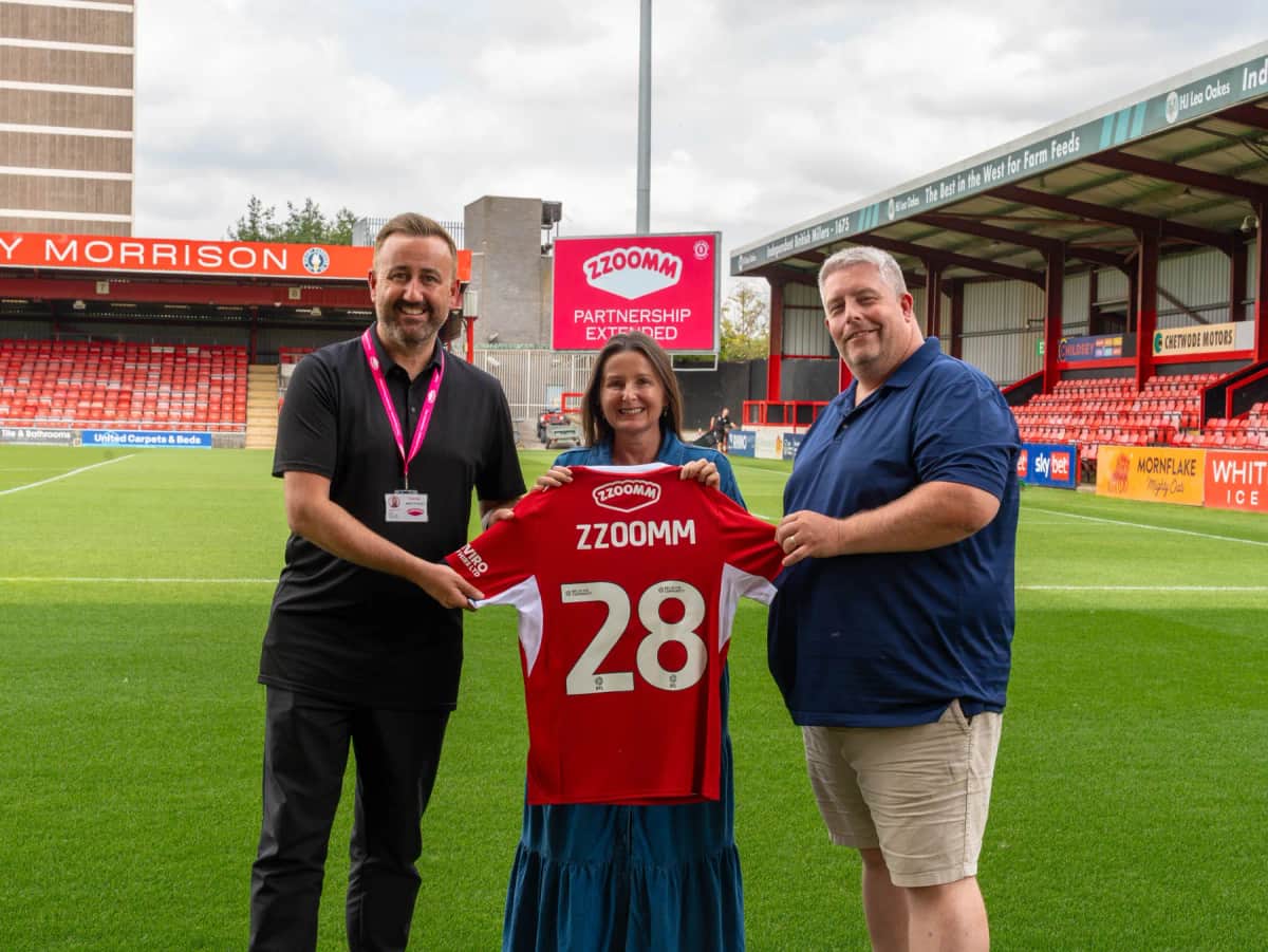 Crewe Alexandra Extends Zzoomm Sponsorship to 2028 — Crewe news photo