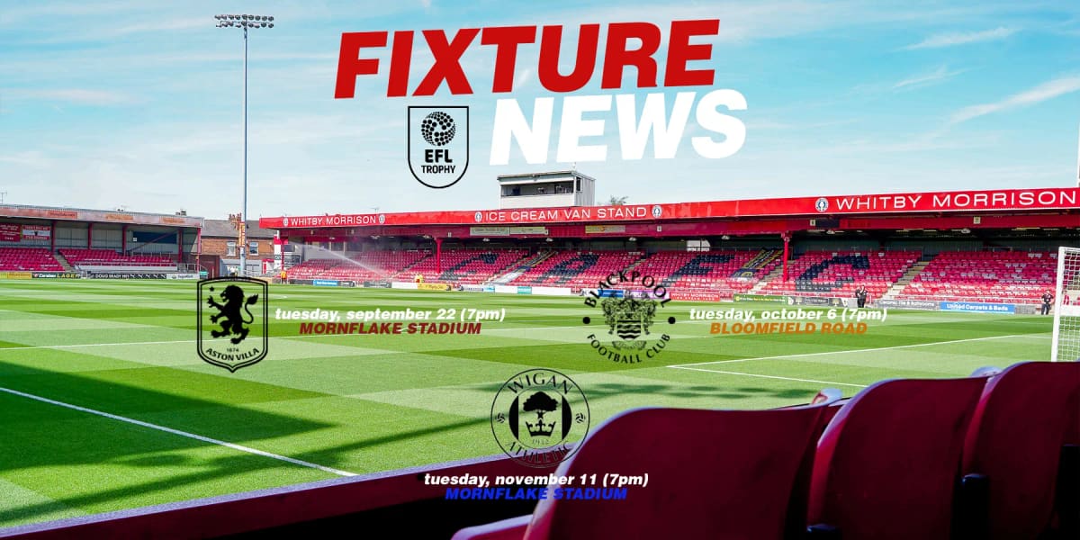 EFL Trophy | Crewe learn EFL Trophy fixture dates — Crewe news photo (Crewe Alexandra FC)